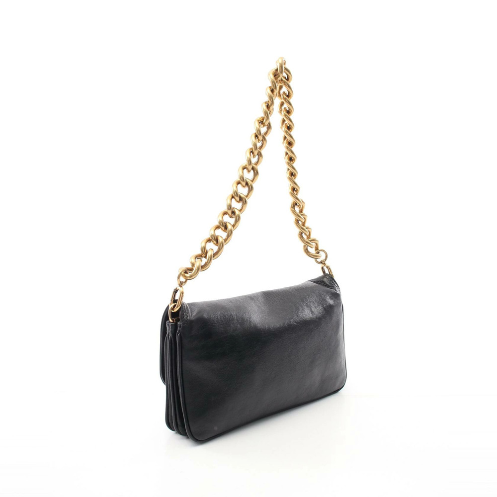 Balenciaga Shoulder Black Soft Bag Leather